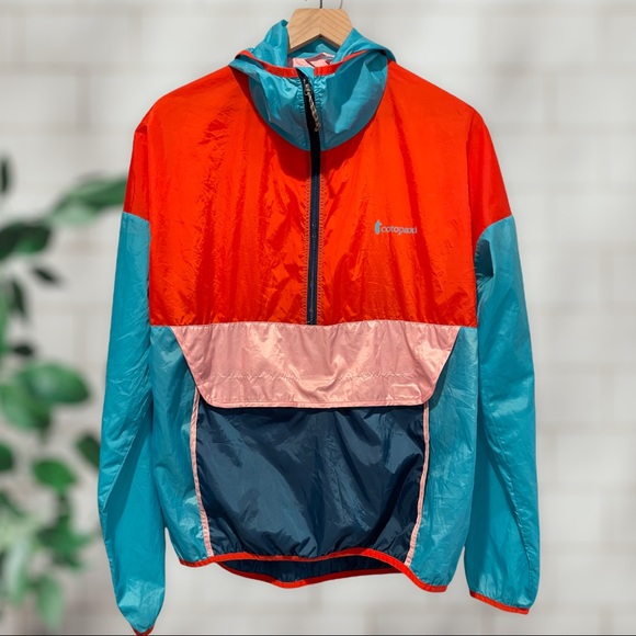 cotopaxi Jackets & Blazers - Cotopaxi Neon Bright Color Block Teca Half Zip Windbreaker Size M
